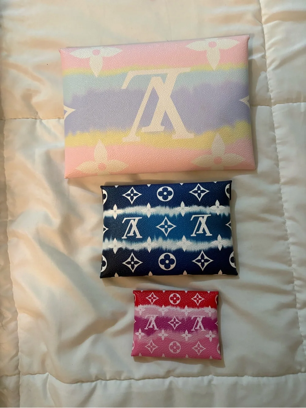Louis Vuitton Set of 3 Multicolor Monogram Escale Coated Canvas Kirigami Pouch’s